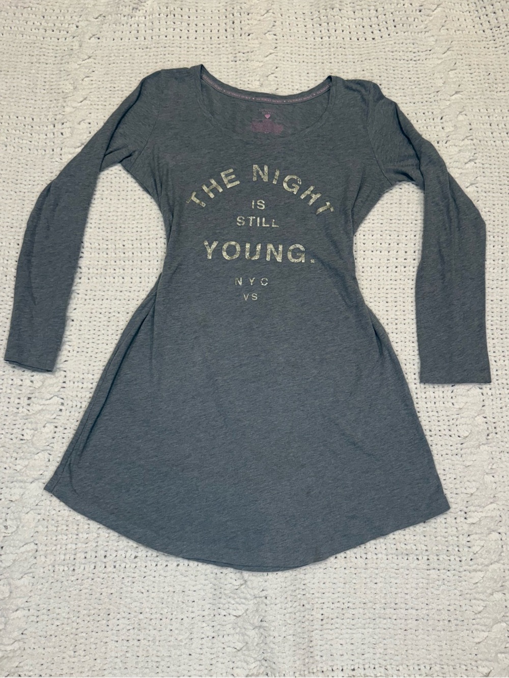 Victoria’s Secret "The Night Is Still Young" Graphic Sleep Shirt
